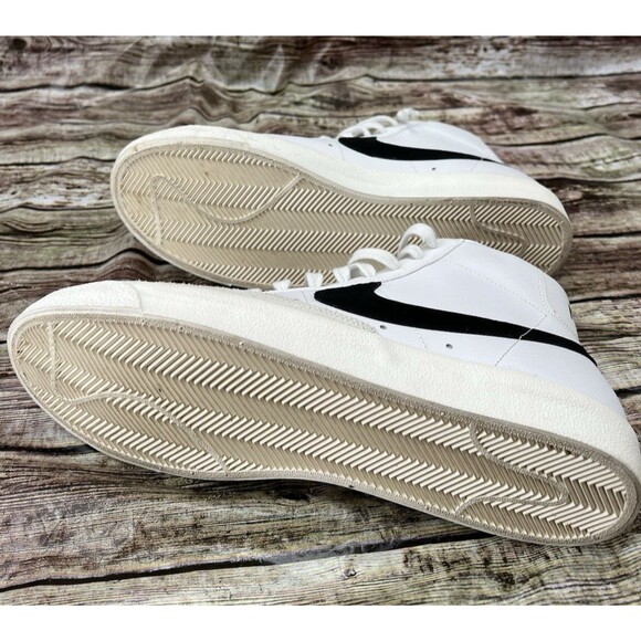 Nike Blazer Mid \'77 Vintage Men\'s Size 12 Sneakers White Black Leather main image 5